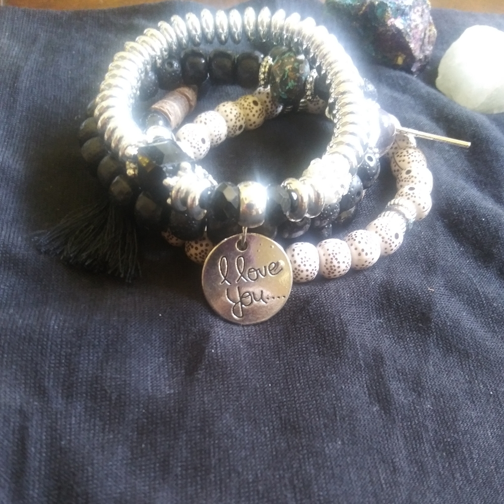 Boho Chic Set of Bracelets